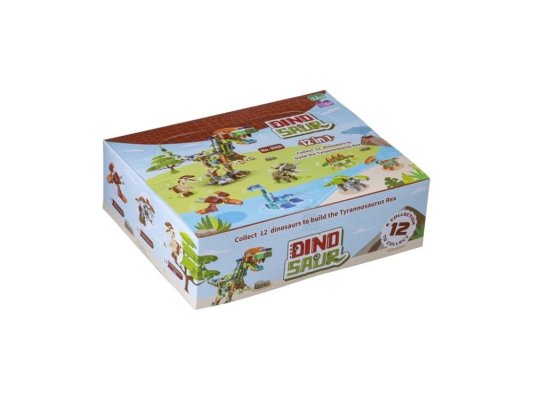 L-W Toys Zestaw klocków Dinozaur 12 w 1