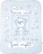 BABYMATEX Odeja Shell blue 80x100 cm