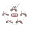 PETITE&MARS Tříkolka multifunkční 5v1 Turbo Dusty Rose