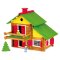 Jeujura Jeu de construction en bois 175 pièces