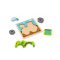 Bigjigs Toys Leseni vstavljalni puzzle Traktor