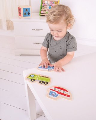Bigjigs Toys Easy puzzle Środki transportu