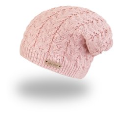 Set cappello e scaldacollo in maglia Outlast ® - rosa chiaro