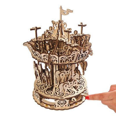 Ugears Puzzle 3D in legno meccanico Giostra