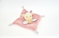 Doudou Plišasta ninica roza Žirafa 19 cm