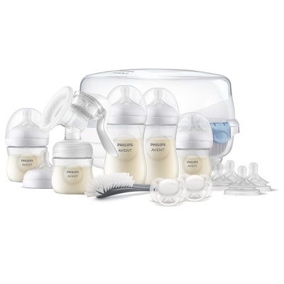 Kit d'allaitement Philips AVENT Natural Response avec pompe manuelle et stérilisateur jusqu'à MW