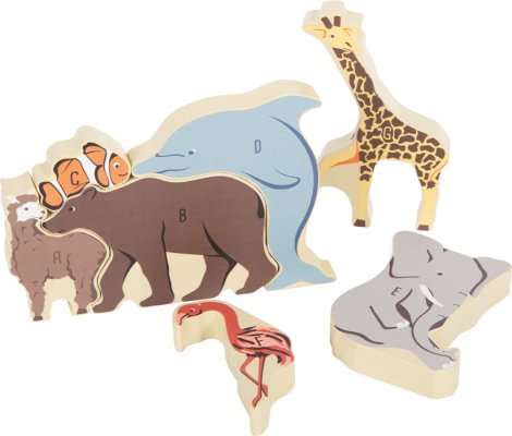 small foot Zwierzęce puzzle litery