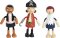 small foot Muñecos flexibles figuras piratas