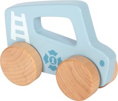 small foot Dřevěné auto na tlačení Modré