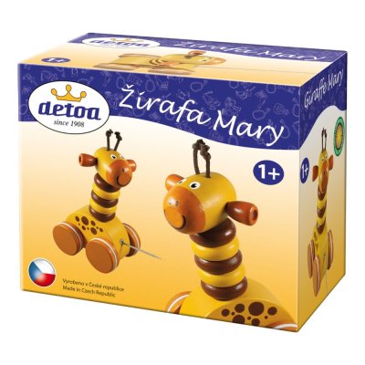 Detoa Giraffa Mary giocattolo da trainare