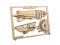 Ugears 2,5D dřevěné mechanické puzzle Vzducholoď Zeppelin