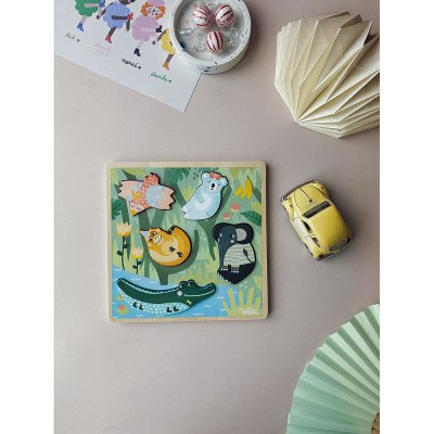 Vilac Senzoričke umetaljke Puzzle Jungle