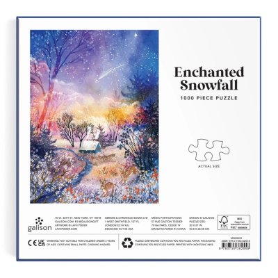 Galison Puzzle Zauberhafte Schneelandschaft 1000 Teile