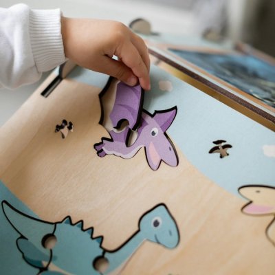 BusyKids Activity board Domek DINO