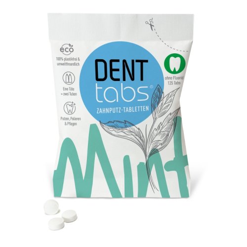 Natural toothpaste in tablets without fluoride 125 pcs