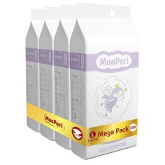 MONPERI Eco Comfort Couches jetables L (8-13 kg) 200 pcs - Mega Pack