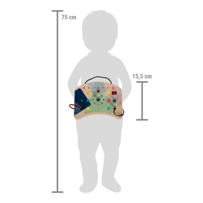 small foot Tablica motoryczna ze światłami LED i przełącznikami
