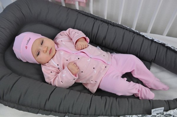 Zestaw dla noworodka BIO Outlast® - jasnoróżowe gwiazdki/różowy baby
