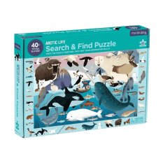 Mudpuppy Puzzle montar e procurar Vida no Ártico 64 peças