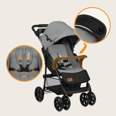 LIONELO Cărucior sport Emma Plus Grey Dove