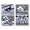 Sluban Model Bricks M38-B0986 Avion de chasse à réaction Su-57 2 en 1