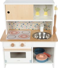 small foot Cocina de madera Terrazzo