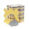 KINDERKRAFT Schaumstoff-Puzzlematte Luno Shapes 185 x 165 cm Gelb, 30 Stück, Premium
