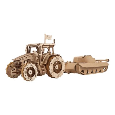 Ugears Puzzle 3D de Madeira Mecânico Trator Wins