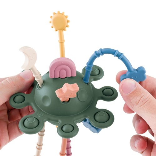 PETITE&MARS Siliconen zintuiglijk speelgoed Crazy planet Misty Green 10m+