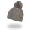 Gorro de punto con pompón, botones Outlast ® - caqui