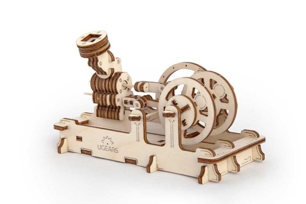 Ugears 3D Drewniane Mechaniczne Puzzle Model Silnika