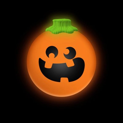 Schylling NeeDoh Zucca di Halloween che si illumina al buio