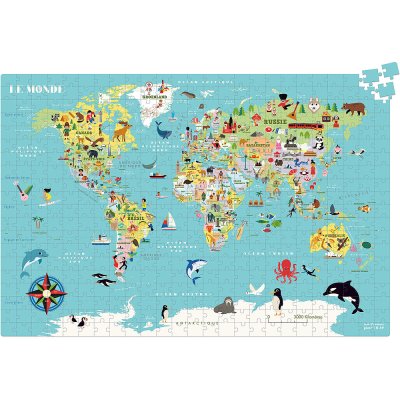 Vilac Puzzle Mapa Świata 500 elementów