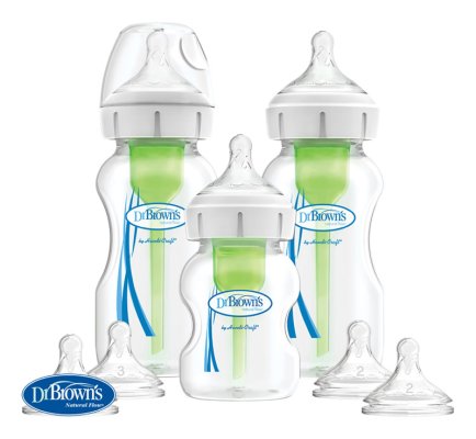 DR.BROWN'S Set mit 3 Flaschenoptionen + Weithals, Starter