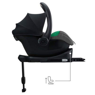 KINDERKRAFT Kindersitz Mink Pro 2 i-size (0-13 kg) und Basis Mink FX 2 Grey