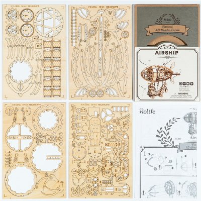 RoboTime 3D Holzpuzzle Märchen-Luftschiff