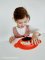 NUBY Teller mit Saugnapf – Monkey 9 m+, rot