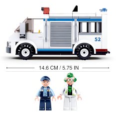 Sluban Police M38-B0652 Fourgon pénitentiaire et voleur en fuite