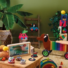 Vilac Drevené autíčko s klaksónom Tukan