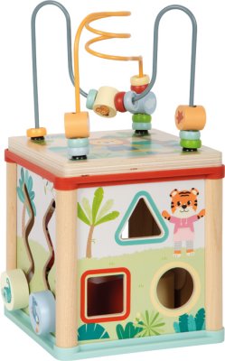 small foot Motorikwürfel aus Holz Dschungelfreunde