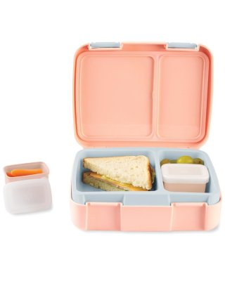 SKIP HOP Pudełko na drugie śniadanie Bento w stylu Spark, tęczowe, 3 lata+