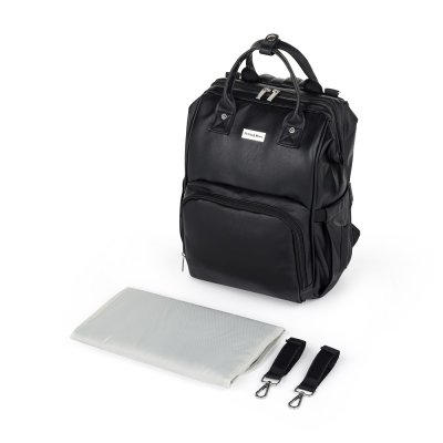 PETITE&MARS Batoh přebalovací na kočárek Jasper Absolute Black