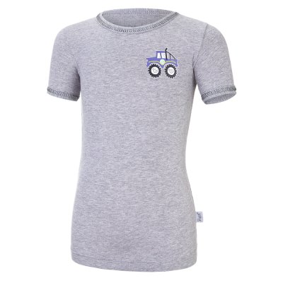 Maglietta sottile MC con immagine Outlast® - mélange grigio