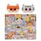 Petit Collage Puzzle animaux 100 pièces avec lunettes 3D