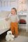 Joggingbroek smyk PRINT Outlast® - honingkleurige diertjes
