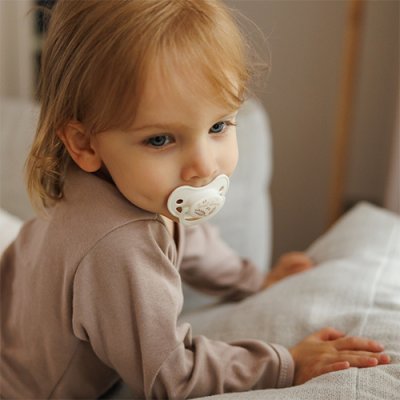 BABYONO Smoczki silikonowe anatomiczne 18m+, 2 szt.