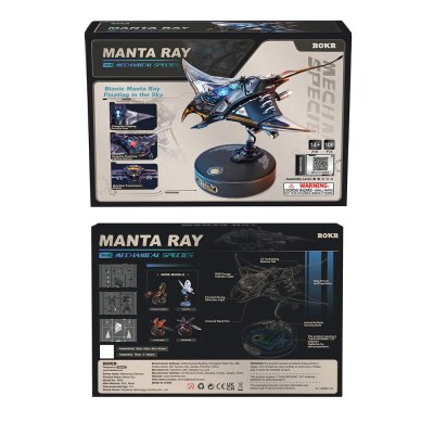 RoboTime 3D mechaniczna układanka Manta Ray