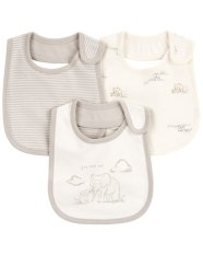 CARTER'S Bib Elephant Stripe neutral MFL 3 kom