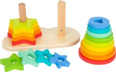 small foot Steckturm Regenbogen Duo