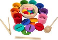 2Kids Toys Duga lopte, novčići i čaše 8 boja